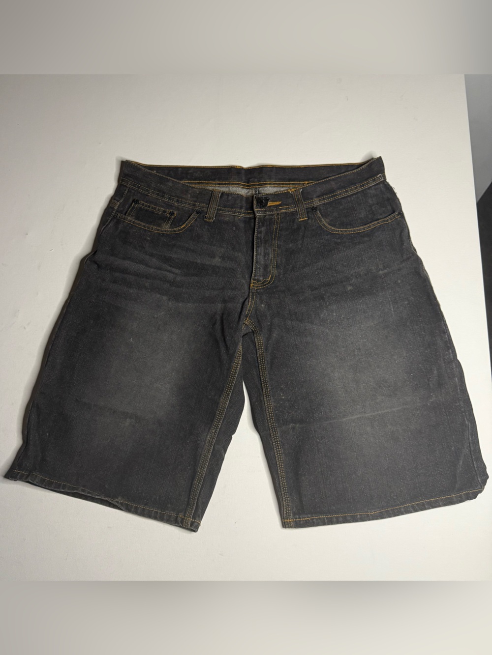 Rock Revival Men's Black Denim Relaxed Shorts